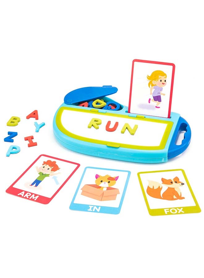 Learning Resources ألفا مغناطيس اذهب! التهجئة (مجموعة 40 قطعة، مغناطيسية، للأعمار 4+) - Image 1