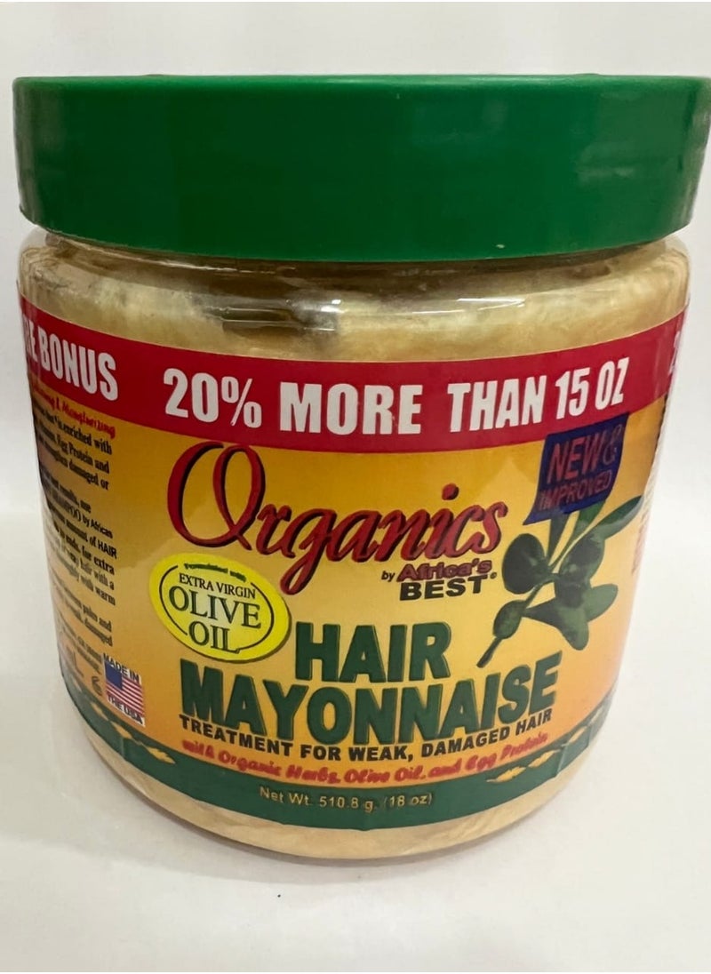 Organic Mayonnaise cream to strengthen hair 