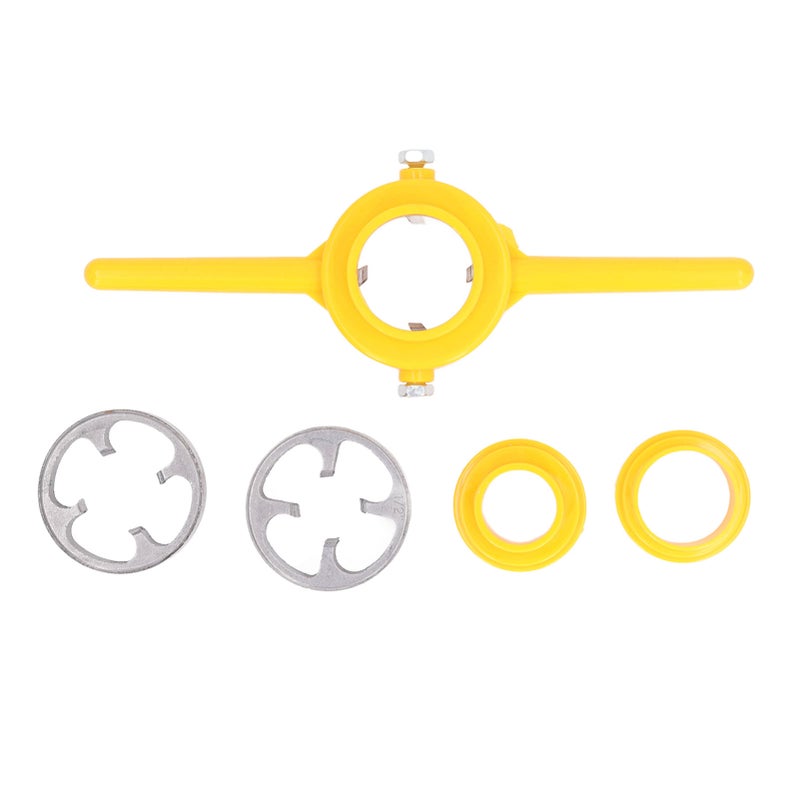 6Pcs PVC Pipe Threader Set 1/2 3/4 1in NPT Tap Die Plumbing Tool Kit for Home PPR Tube - Image 5