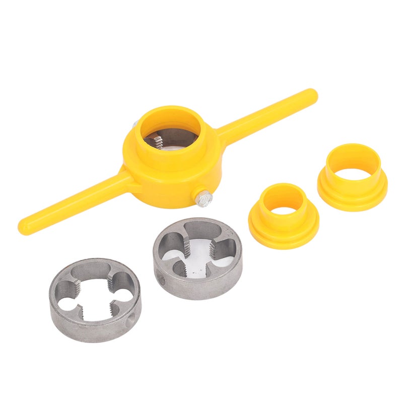 6Pcs PVC Pipe Threader Set 1/2 3/4 1in NPT Tap Die Plumbing Tool Kit for Home PPR Tube - Image 3