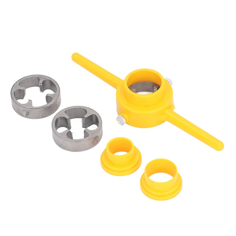 6Pcs PVC Pipe Threader Set 1/2 3/4 1in NPT Tap Die Plumbing Tool Kit for Home PPR Tube - Image 2