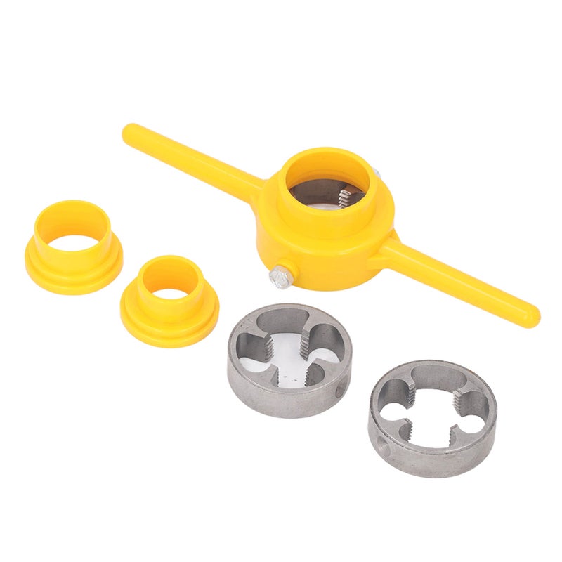 6Pcs PVC Pipe Threader Set 1/2 3/4 1in NPT Tap Die Plumbing Tool Kit for Home PPR Tube - Image 4