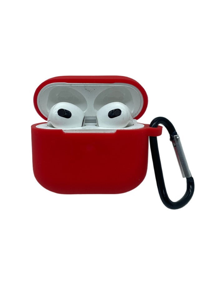 نيوترل متوافق مع Apple سماعات بلوتوث الجديدة Airpods الجيل الثالث غطاء سيليكون غطاء رقيق لون صلب قاع دائري - Image 1