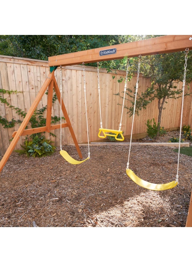 Kidkraft Brightside Wooden Swing Set / Playset - Image 2