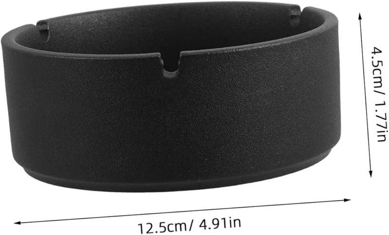 Minimalist Round Ceramic Ashtray Vintage Windproof Ash Holder High Temperature Resistant - Image 3