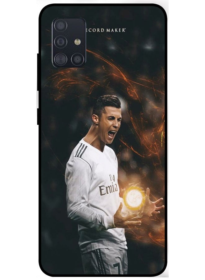 EYE CATCH Protective Case Cover For Samsung Galaxy A71 4G Smart Series Printed Protective Case Cover for Samsung Galaxy A71 4G Ronaldo - Image 1