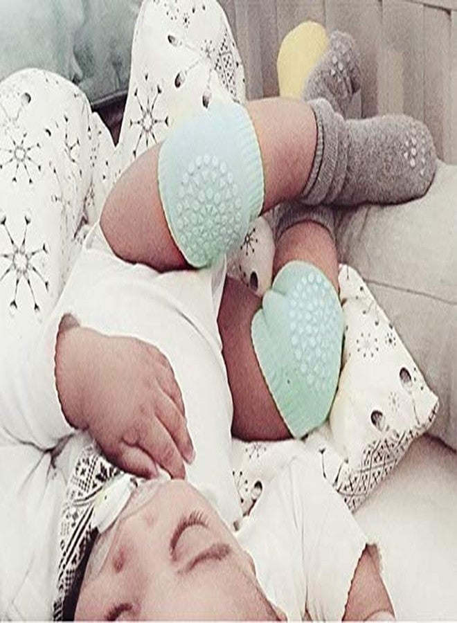 Plenteous واقيات الركبة والمرفق للأطفال من بلينتوس، مانعة للانزلاق، مناسبة للزحف، مصنوعة من القطن المطاطي الناعم والمريح، طقم من زوجين (متعدد الألوان). - Image 5