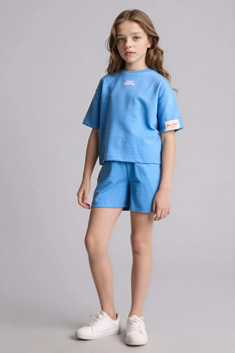 ديفاكتو Girl 2 Piece T-Shirt Shorts Set