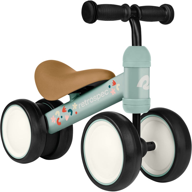 Retrospec Cricket Baby Balance Bike, 4-Wheel Ride-On Toy for Ages 12-24 Months â€“ First Bike & Toddler Bike for 1 Year Old Boys & Girls, First Birthday Gift - Image 1
