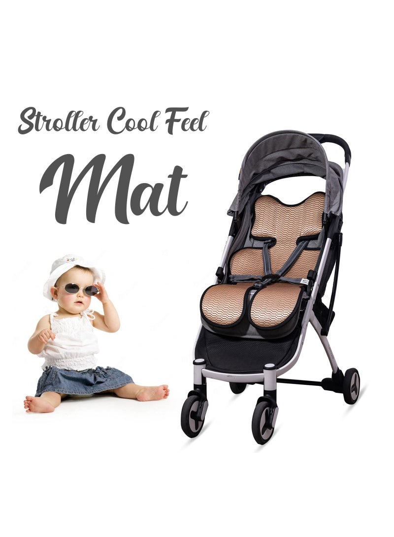 TEKNUM TEKNUM Breathable Cool Liner/Pad for Baby Stroller/Car Seat/ High Chair /Cradle - Beige  - Image 3