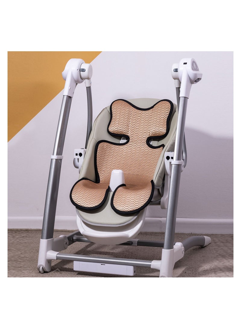 TEKNUM TEKNUM Breathable Cool Liner/Pad for Baby Stroller/Car Seat/ High Chair /Cradle - Beige  - Image 4