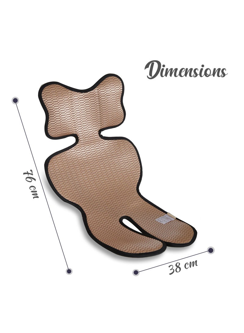 TEKNUM TEKNUM Breathable Cool Liner/Pad for Baby Stroller/Car Seat/ High Chair /Cradle - Beige  - Image 5