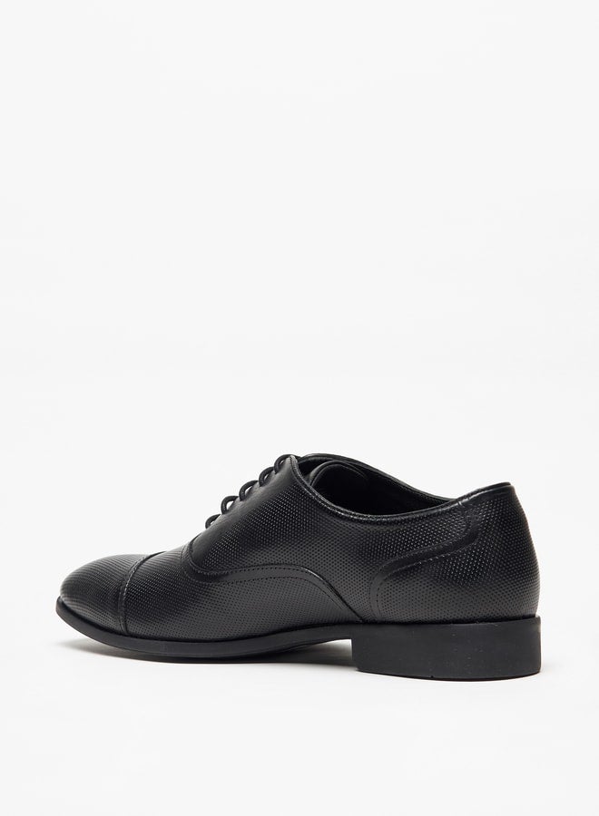 LBL by Shoexpress - Men's Textured Lace-Up Oxford Shoes - Image 1