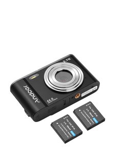 ANDOER Mini Digital Camera 44MP 2.7K 2.88-inch IPS Screen 16X Zoom Self-Timer 128GB Extended Memory Face Detection Anti-shaking Built-in 2PCS Batteries Universal 1/4 Mounting with Hand Strap Carry Pouch  - Image 2