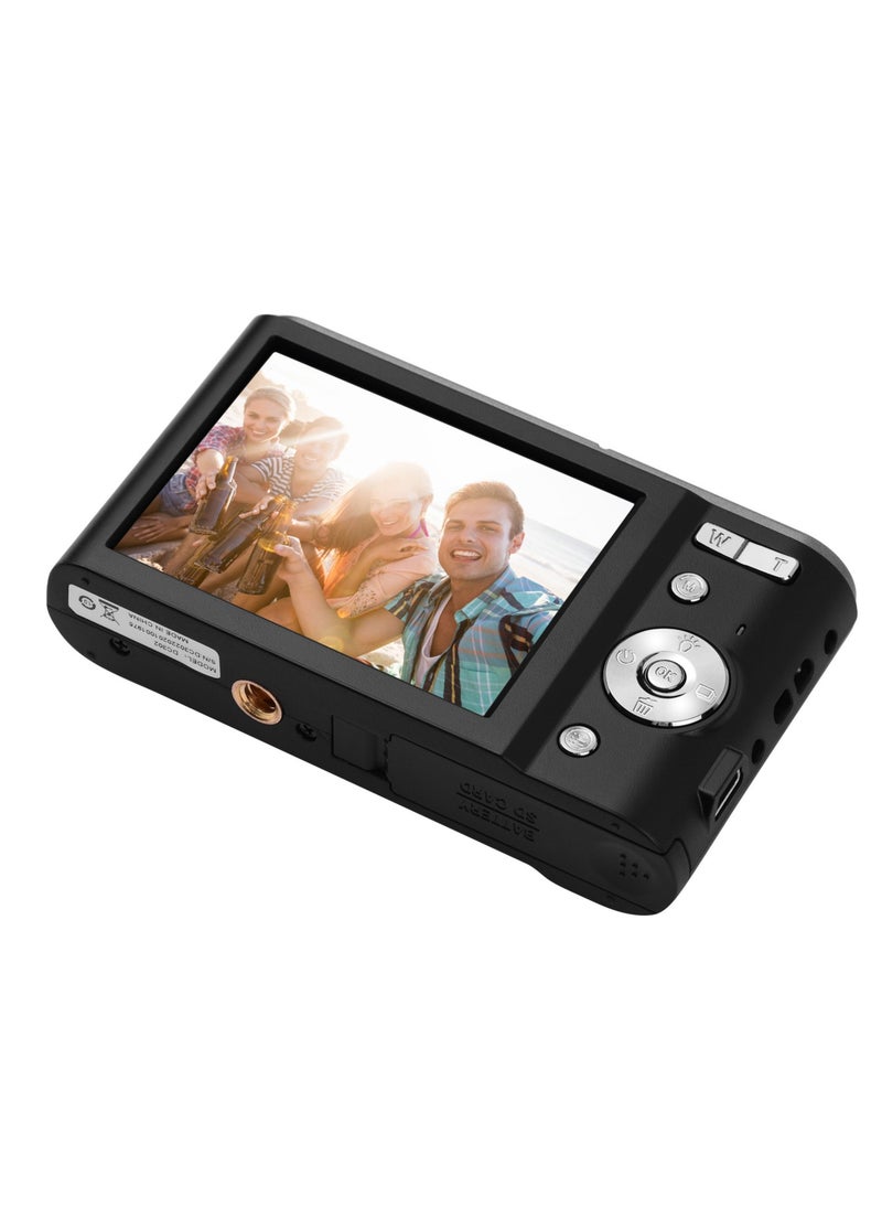 ANDOER - Mini Digital Camera 44MP 2.7K 2.88-inch IPS Screen 16X Zoom Self-Timer 128GB Extended Memory Face Detection Anti-shaking Built-in 2PCS Batteries Universal 1/4 Mounting with Hand Strap Carry Pouch - Image 1