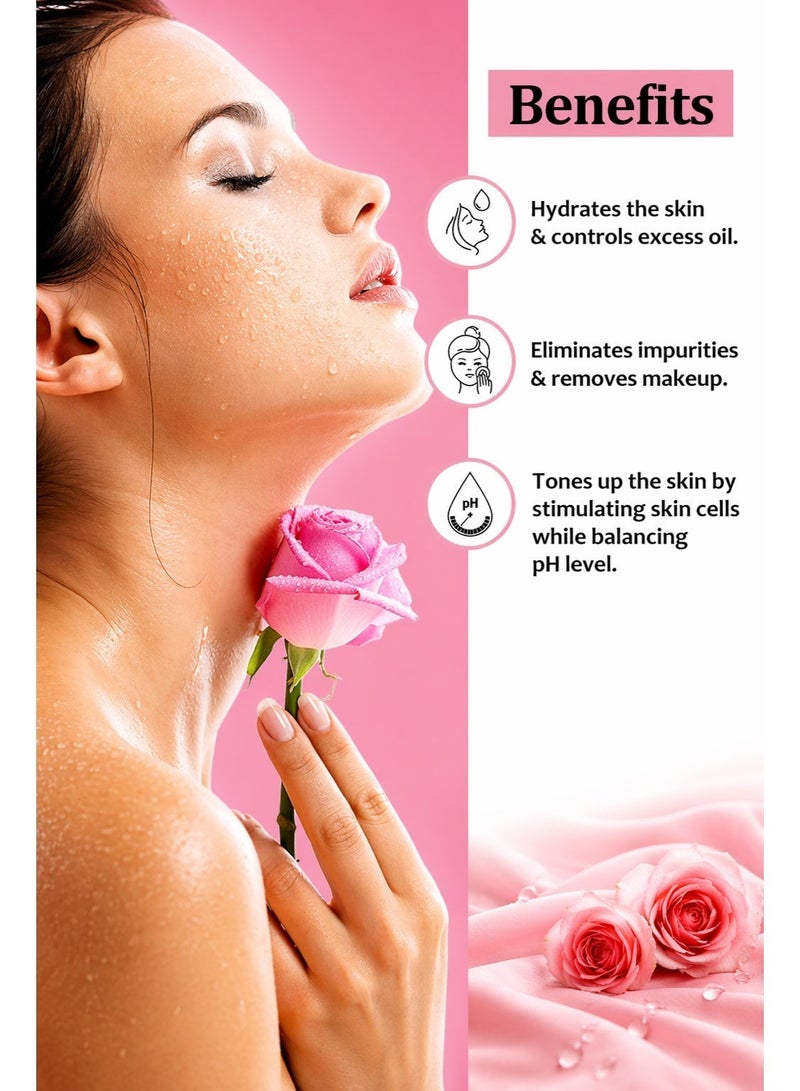 La Fresh Rose Water with Glycerin 250ml Face & Body Mist, Hydrating Refreshing Toner Spray for Soft Smooth Skin Daily Care - Image 3