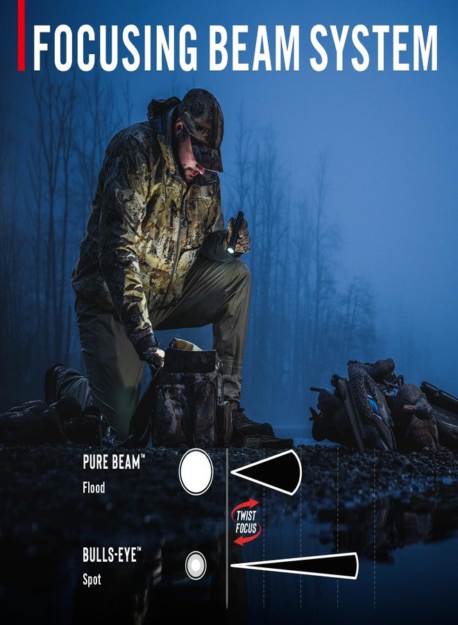 كوست مصباح يدوي LED قابل لإعادة الشحن COAST PX200R بقوة 2000 لومن، TWIST FOCUS، USB-C، مشبك جيب ثنائي الوضع - Image 4