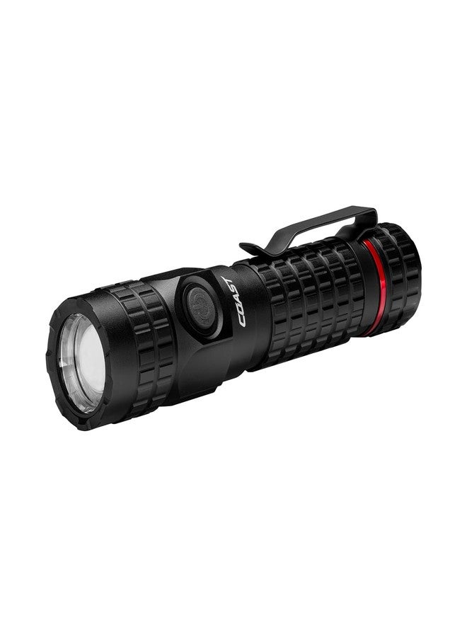 كوست مصباح يدوي LED قابل لإعادة الشحن COAST PX200R بقوة 2000 لومن، TWIST FOCUS، USB-C، مشبك جيب ثنائي الوضع - Image 1