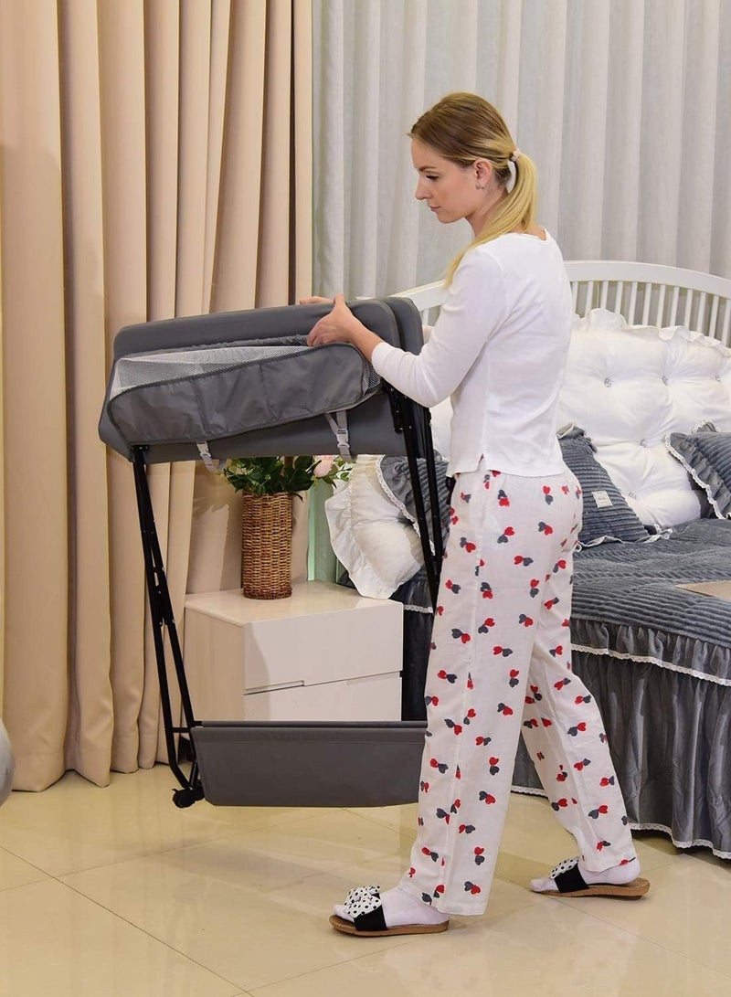 WALALLA Foldable Baby Changing Table With Wheels And Storage Bag - Image 2
