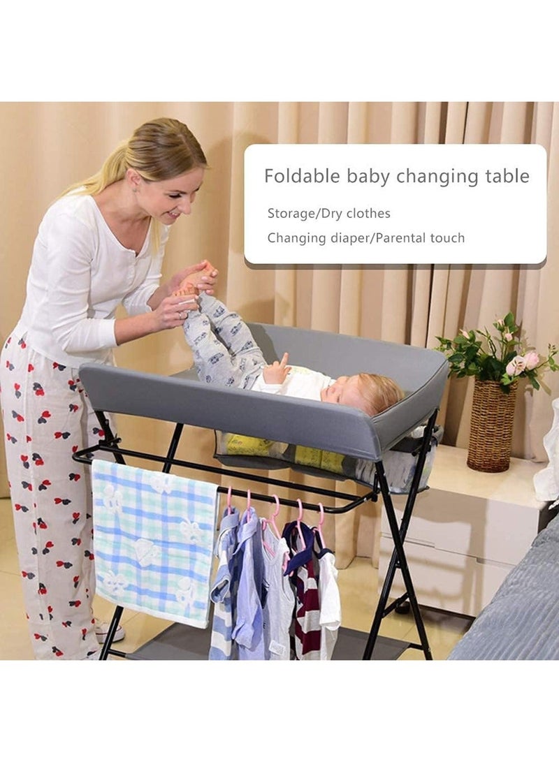 WALALLA Foldable Baby Changing Table With Wheels And Storage Bag - Image 3