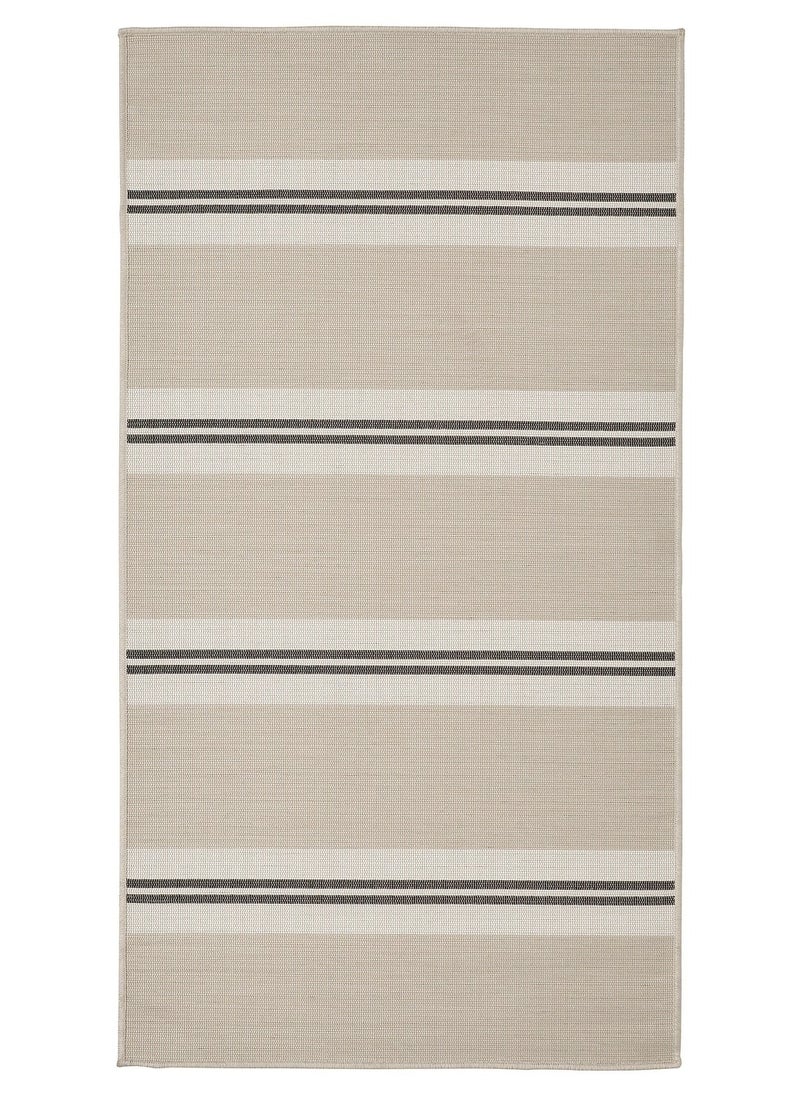 Generic Rug Flatwoven In Outdoor Whitebeige Dark Grey 80X150 Cm 