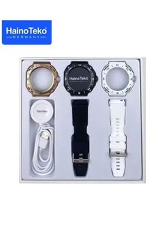 Haino Teko "RW31 Smartwatch – 3-in-1 Triple Case, Fitness & Health Tracker, Heart Rate & Sleep Monitor, Multi-Sport Modes, IP68 Waterproof, Smart Notifications, Long Battery Life, 1.75" Touch Screen – Compatible with iOS & Android, Black"  - Image 3