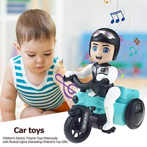 Goyal's Bump & Go Toy with Flashing Lights Music Sound Automatic Riding 360° Rotation Entertainment Vehicle with Figures for Kids Both Boys and Girls, Assorted Multicolor (03 Bicycle) - Image 2