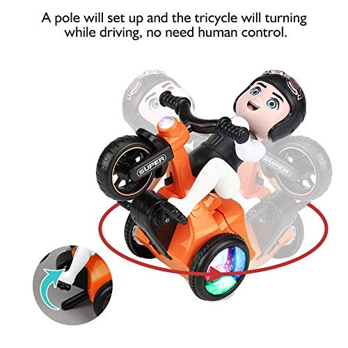 Goyal's Bump & Go Toy with Flashing Lights Music Sound Automatic Riding 360° Rotation Entertainment Vehicle with Figures for Kids Both Boys and Girls, Assorted Multicolor (03 Bicycle) - Image 5