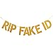JenJen Tradition PreStrung Funny 21st Birthday Decorations for Him Her Gold Glitter PreStrung 21st Birthday Banner for Him Rip Fake ID Backdrop 21 Birthday Party Supplies Favors for Men and Women No DIY Needed - Image 4