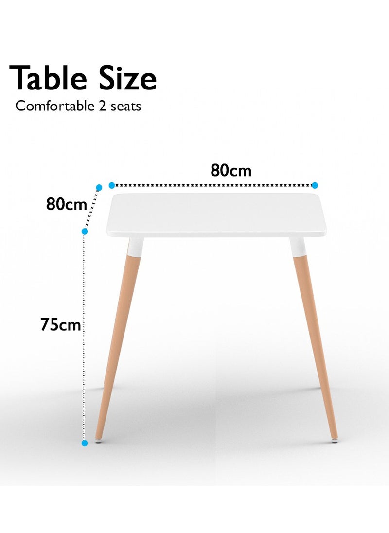 Mahmayi Mahmayi Cenare Dining Set (Dining Table With 2 X Armchair) White  - Image 4