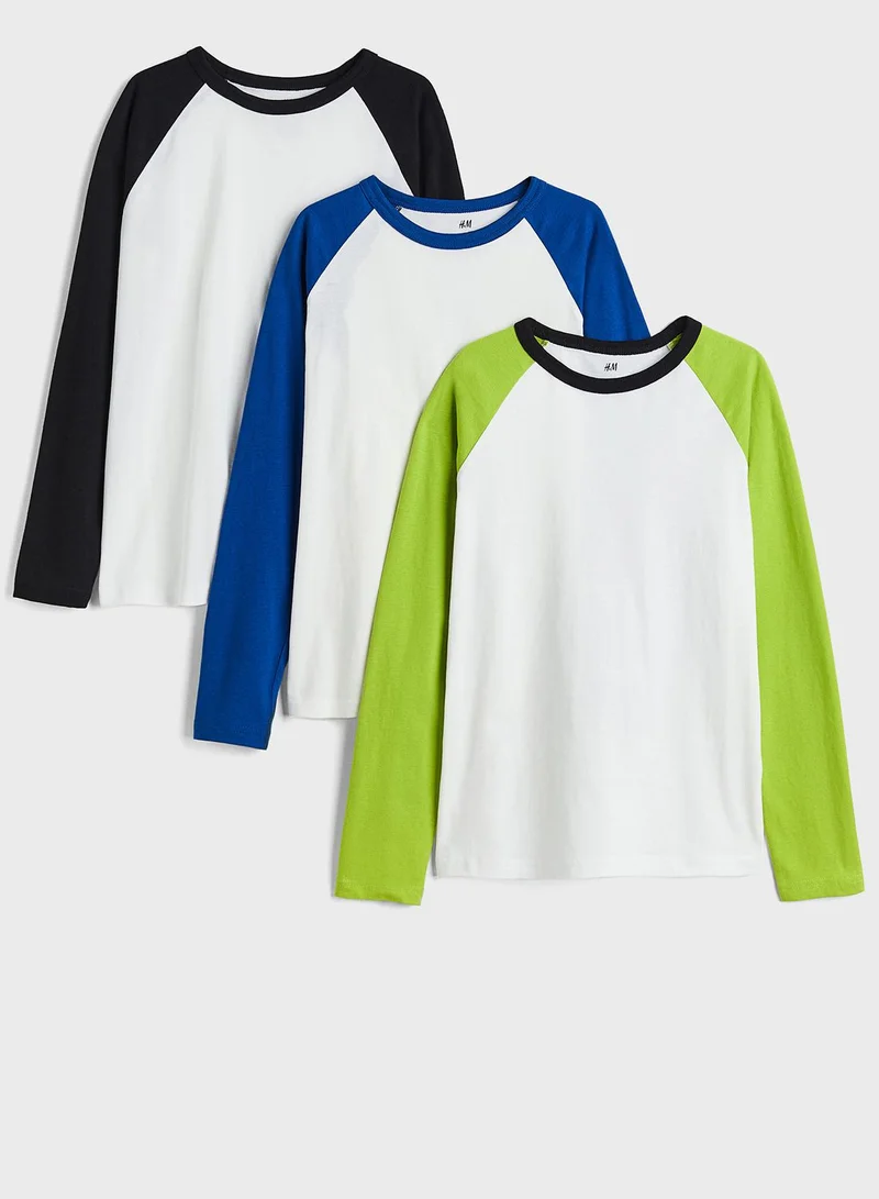 H&M Kids 3 Pack Color Block T-shirt