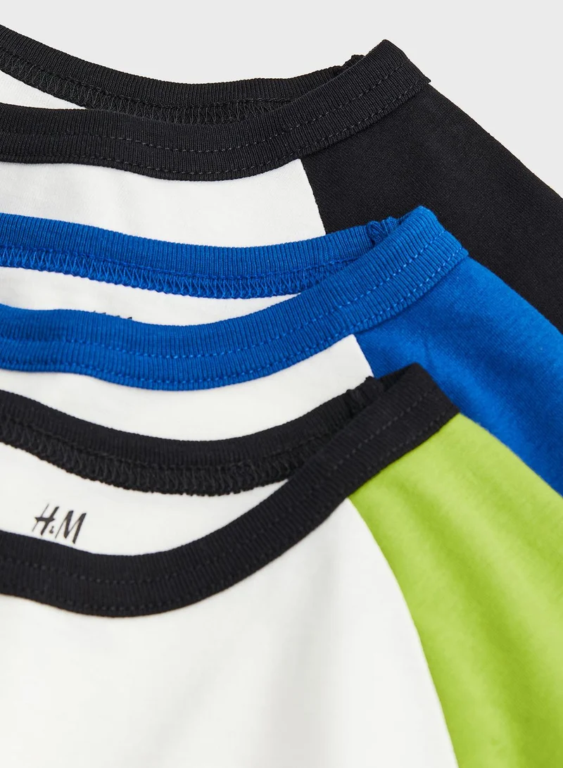 H&M Kids 3 Pack Color Block T-shirt