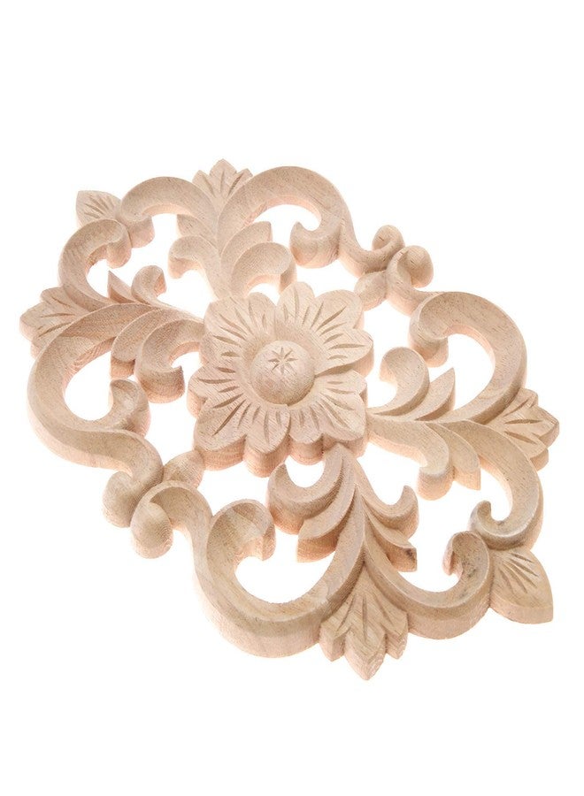 MUXSAM Wood Carved Applique Onlay Furniture Corner Frame Decal Unpainted Furniture DIY Decoration for Furniture Home Door Cabinet (30 x 19cm / 11.8 x 7.5inch), Pack of 2 - Image 3