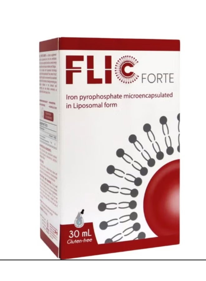 Forte Vitamin Iron Drops Liquid Supplement High Absorption Energy & Deficiency Support 30ml