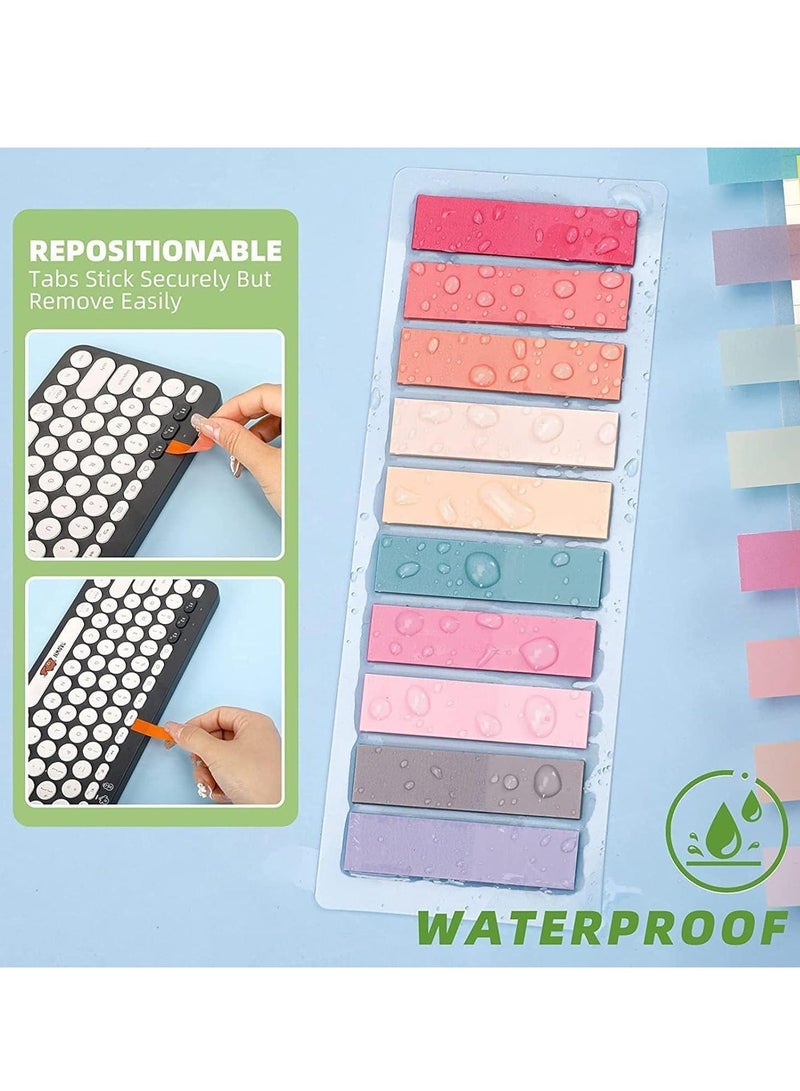 Sticky Index Tabs, 2800pcs Page Tabs Sticky Flags Markers Clear Sticky Notes Page Colored Writable and Repositionable Index Tabs for Page Marking Classify File