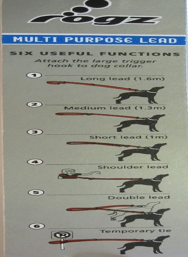 Rogz Multi Purpose Leash X-Large - Chocolate Brown - Image 3