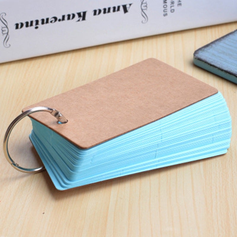 6Pcs Kraft Paper Binder Easy Cards Memo Pads (Assorted Colors) - Image 4