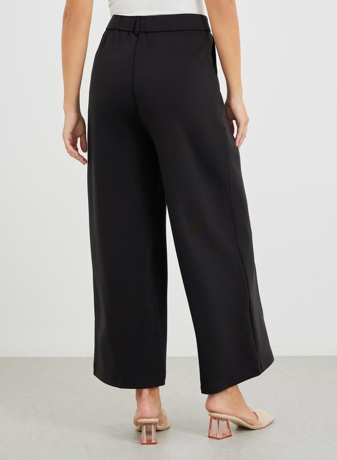 Styli Mid Rise Wide Leg Trousers - Image 4