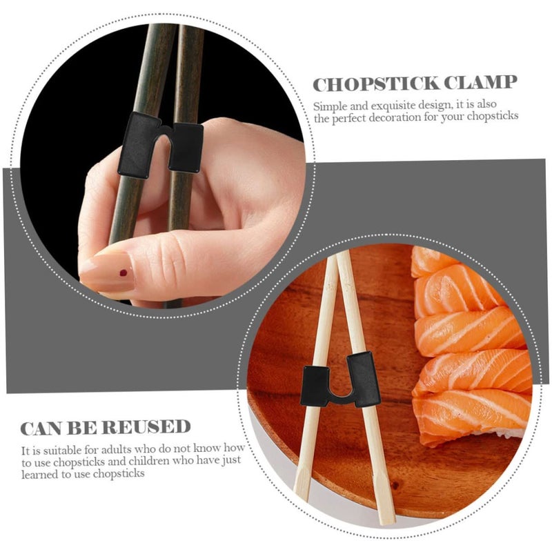 VOSAREA 10pcs Plastic Chopstick Training Clips Helpers for Adults Learning - Image 3