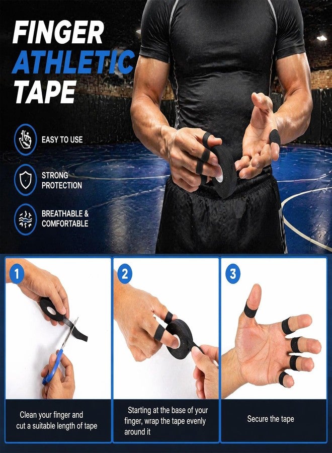 JFRHUDS 10 Rolls Athletic Finger Tape,450FT Strong Sticky Climbing Tape - Image 4