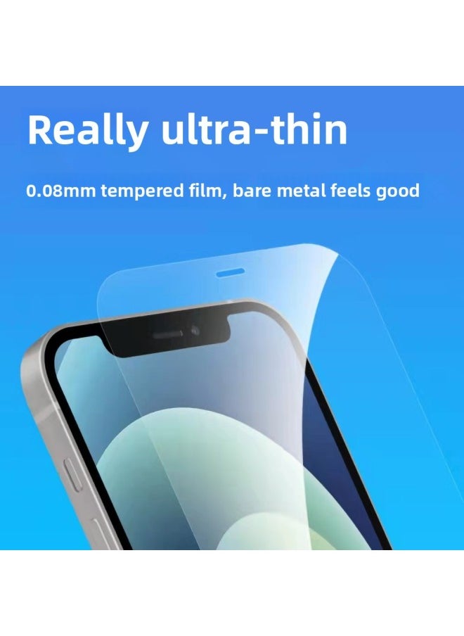 Generic For Iphone13 Ultra Thin 0.08mm Tempered Film For 15 For Iphone 11 Full Screen 12pro Full Coverage Plus-Colour:Ultra-thin 0.08mm Tempered Film❤Ultra-clear Model, 3 Pieces, Bare Metal Feels Really Ultra-thin-Size:For Iphone 15 Pro  - Image 1