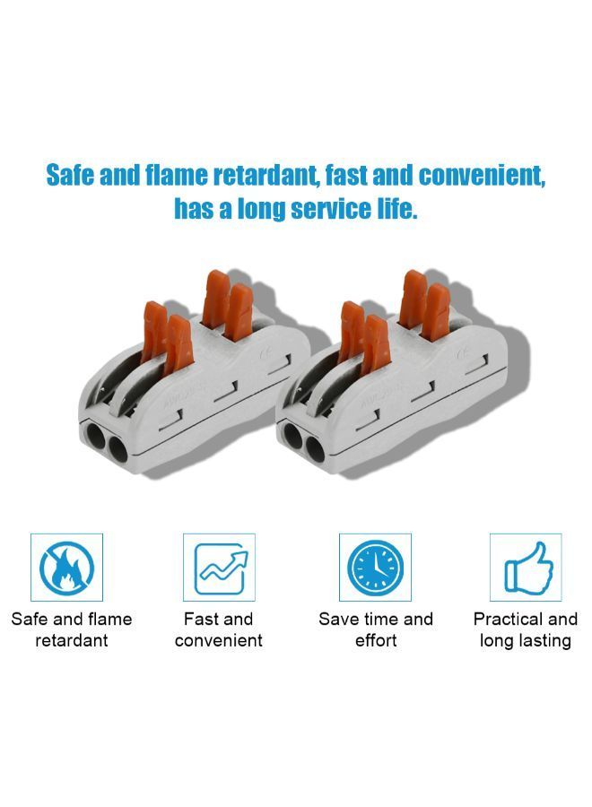 NIBEMINENT 15-Piece 4-Way Flame Retardant Cable Connector Box Set Grey 0.14kg  - Image 3
