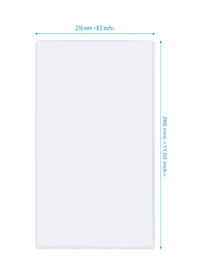SEHOI 20 Pack 8.5x11 Hard Plastic Photo Protectors, Clear Rigid Sleeves for Photos, Documents Menu Covers, Scratch-Resistant Design - Image 2