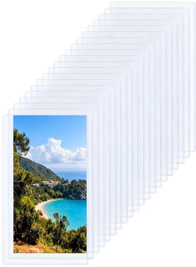 SEHOI 20 Pack 8.5x11 Hard Plastic Photo Protectors, Clear Rigid Sleeves for Photos, Documents Menu Covers, Scratch-Resistant Design - Image 1