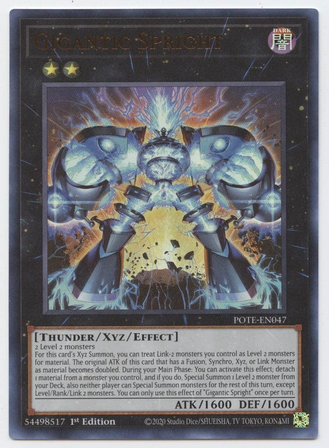 YU-GI-OH! Gigantic Spright - POTE-EN047 - Ultra Rare - 1st Edition