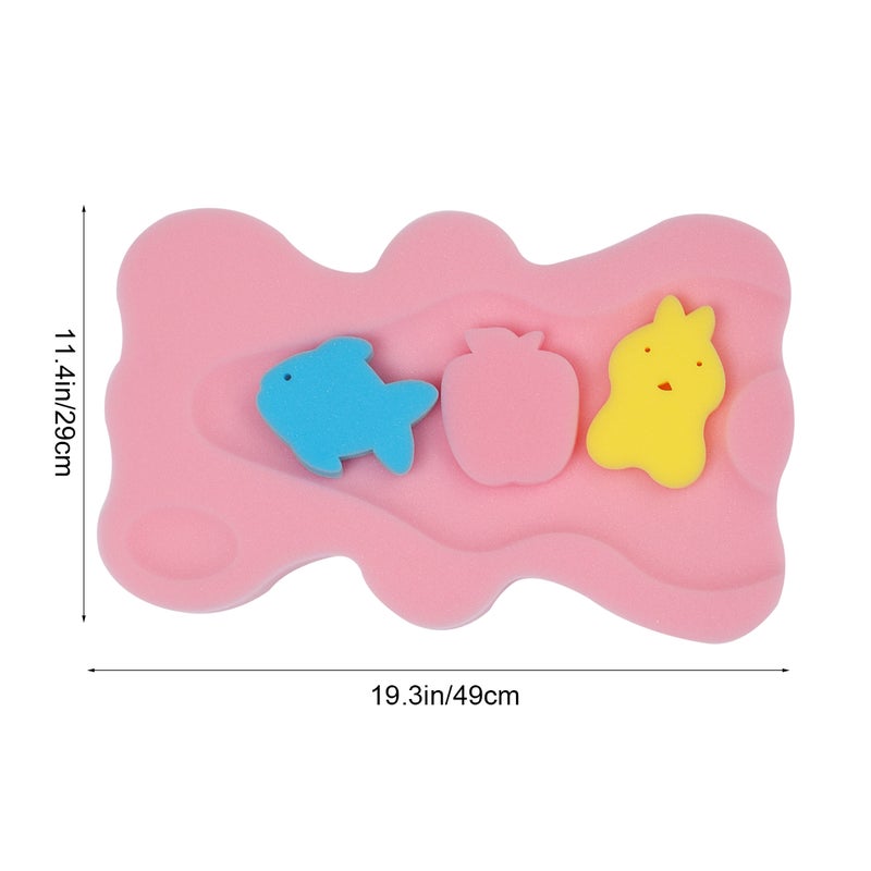2 pcs Bath Sponge Skid Resistance Infant Cartoon Bath Bathing Mat ( ) - Image 4