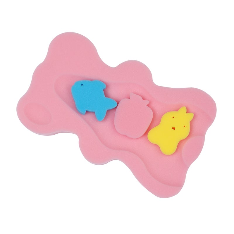 2 pcs Bath Sponge Skid Resistance Infant Cartoon Bath Bathing Mat ( ) - Image 2