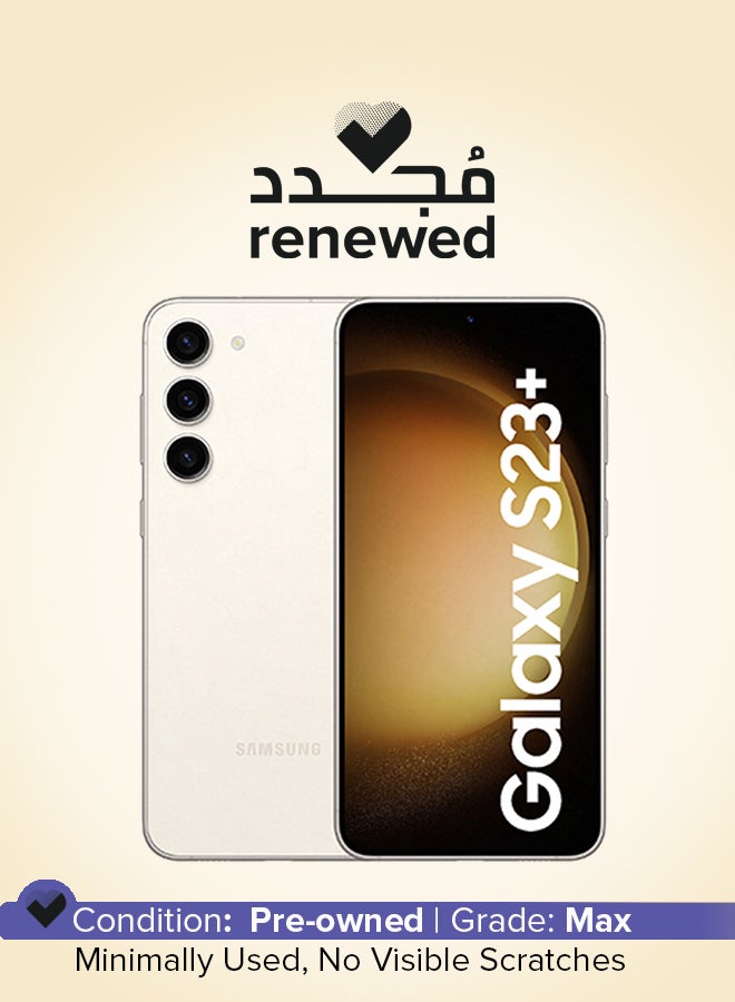 سامسونج Renewed - Galaxy S23 plus 5G Cream 8GB RAM 256GB - International Version - Image 1