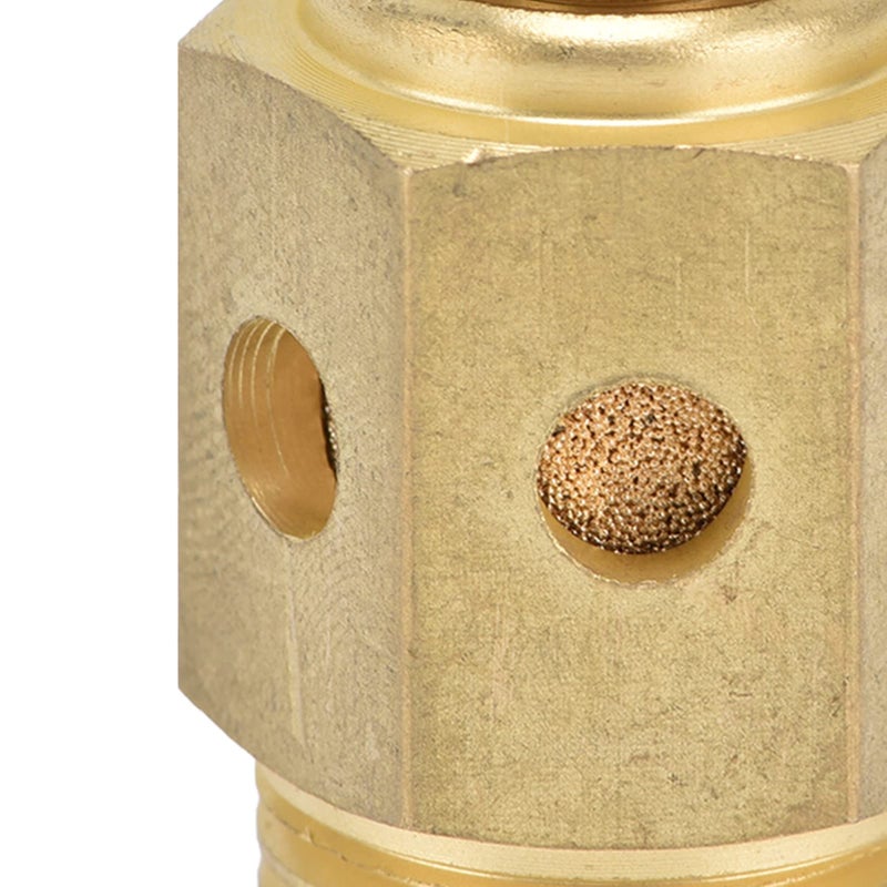Brass Pneumatic Muffler 1 2in NPT Adjustable Exhaust High Noise Reduction Easy Install - Image 4