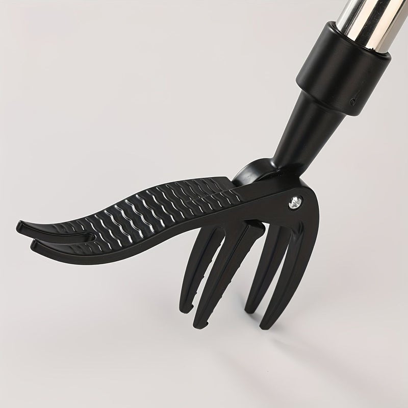 Black Ergonomic Upright Weed Removal Tool for Gardening Lawn Maintenance - Image 2
